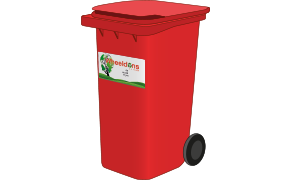 240L wheelie bin