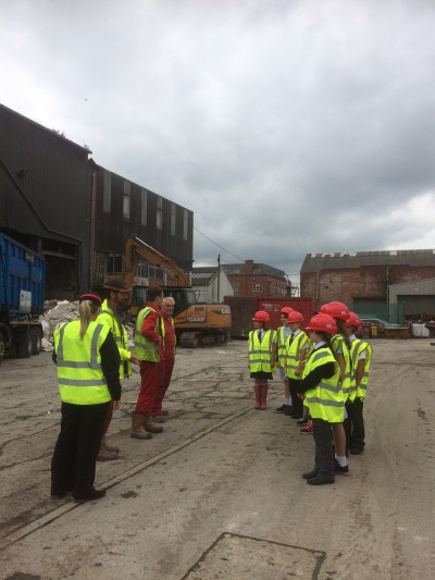 wheeldon brothers showing heap bridge primary school around the recycling centre