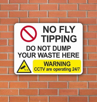 fly tipping sign